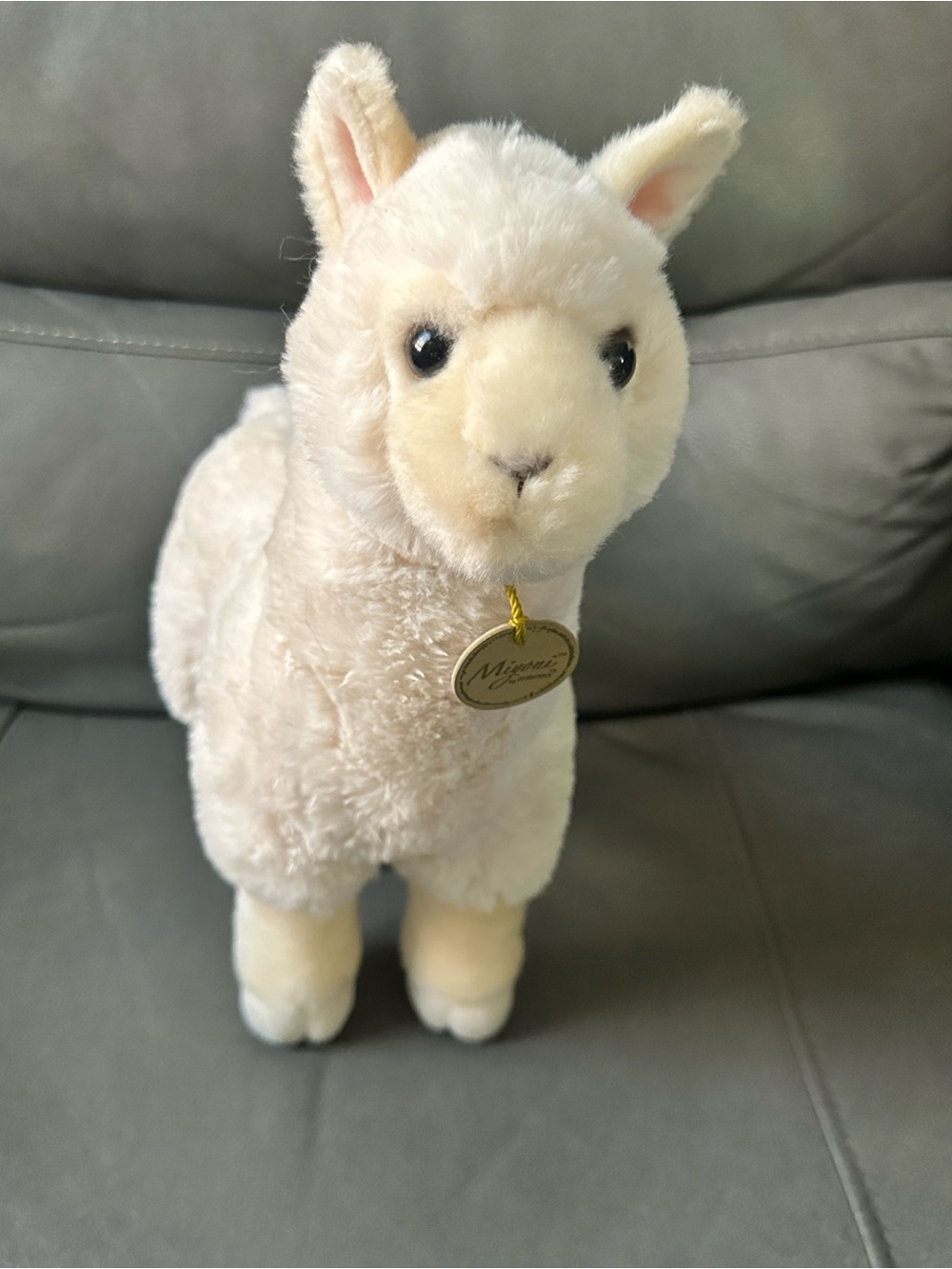 Aurora Miyoni ALPACA Llama Plush 12" White Stuffed Soft